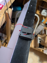 Looking back at upper modules with track fitted